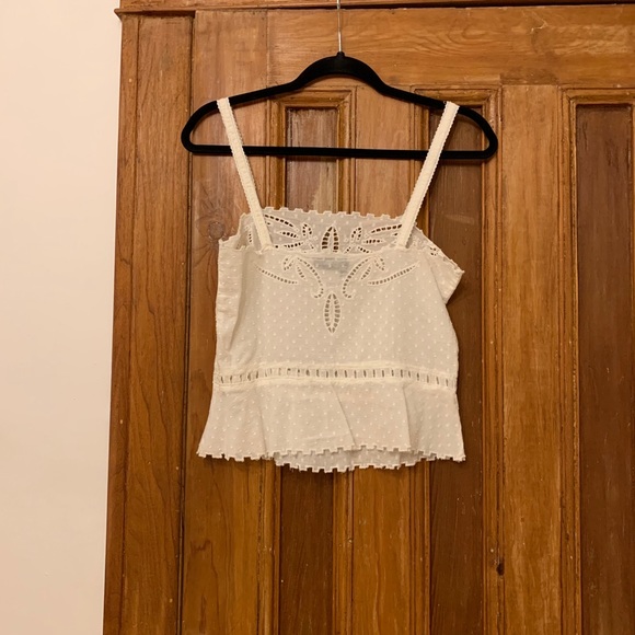 THE KOOPLES Broderie Anglaise Embroidered Tank Top - Picture 5 of 6